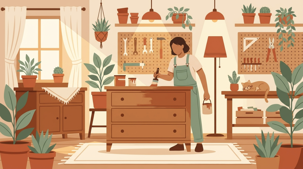 Repeindre un meuble en bois : étapes, peinture et finitions - décoration maison