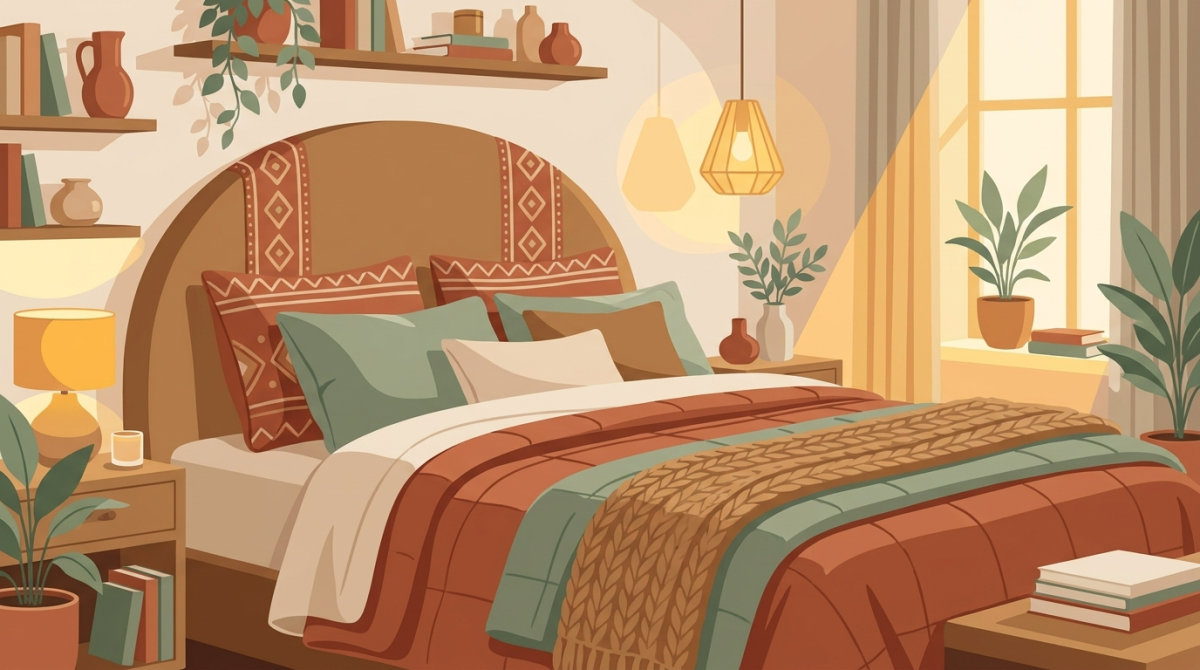 Déco de chambre cocooning : créer un cocon apaisant - décoration maison