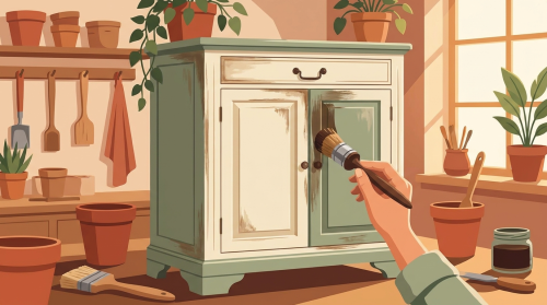 Patine et effet vieilli sur un meuble : techniques faciles - décoration maison