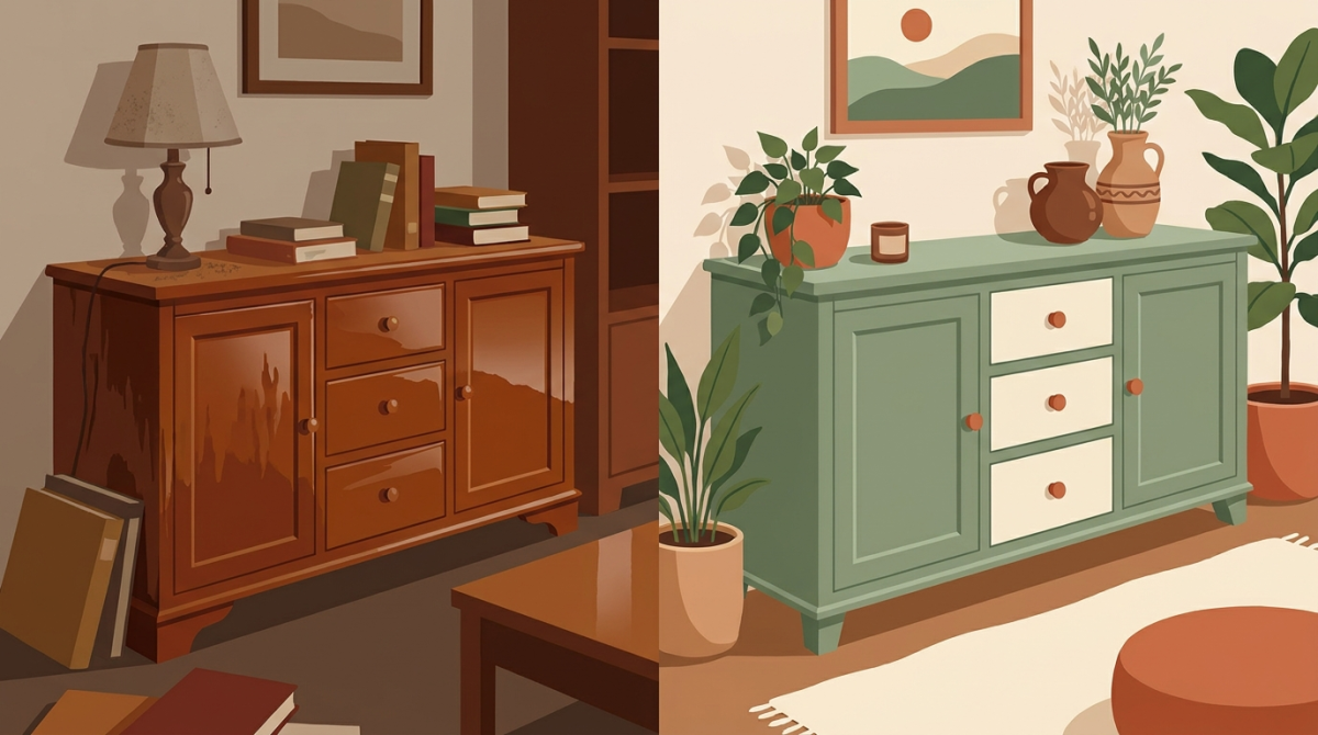 Relooker un meuble en merisier : quelles couleurs et méthode - décoration maison