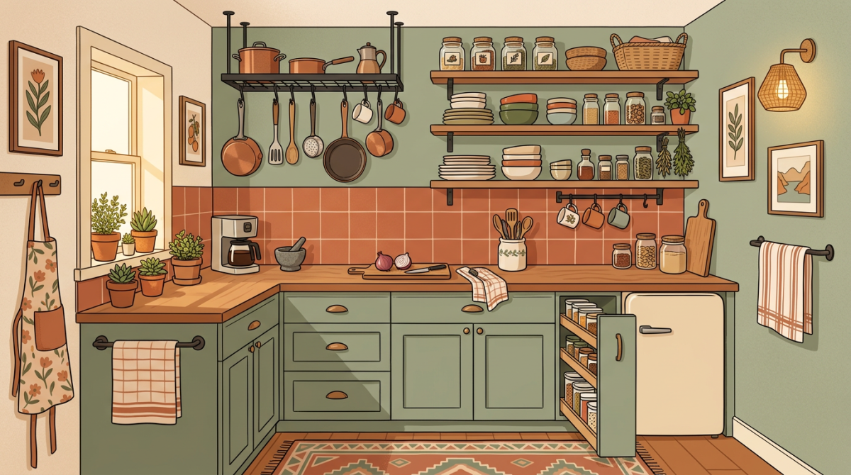 Rangement d'une petite cuisine : astuces gain de place - décoration maison